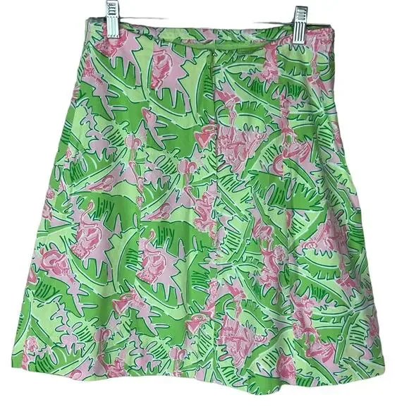 Lilly Pulitzer Vintage White Label Musical Monkeys Jungle Print skirt - Picture 10 of 10
